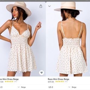 Princess polly “Roza Mini Dress” (never worn!)